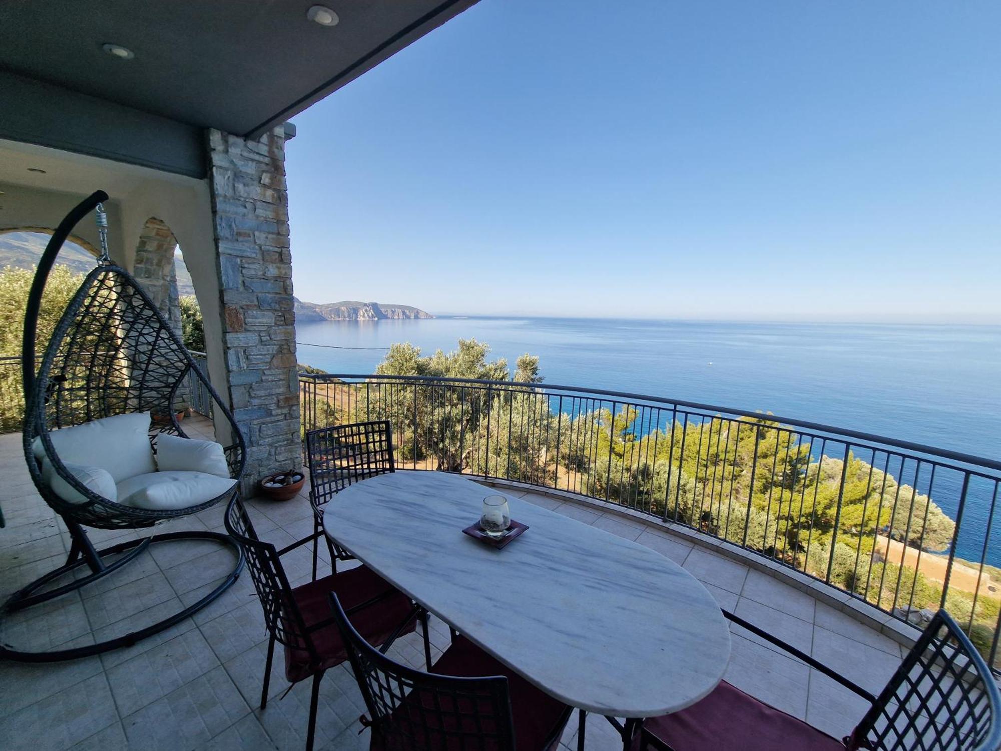 Villa Aegean Balcony Ahladerí Kültér fotó